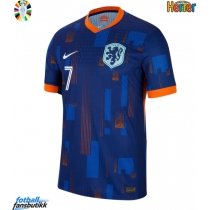 Nederland Xavi Simons #7 Bortedrakt EM 2024 Kortermet